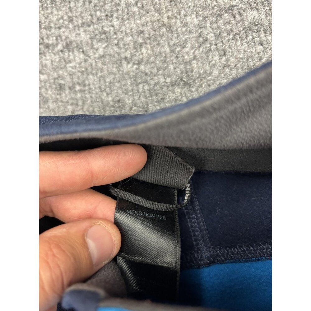The North Face Jacket Mens Large Blue Navy Full Zip Fleece Colorblock Pockets - Picture 3 of 10